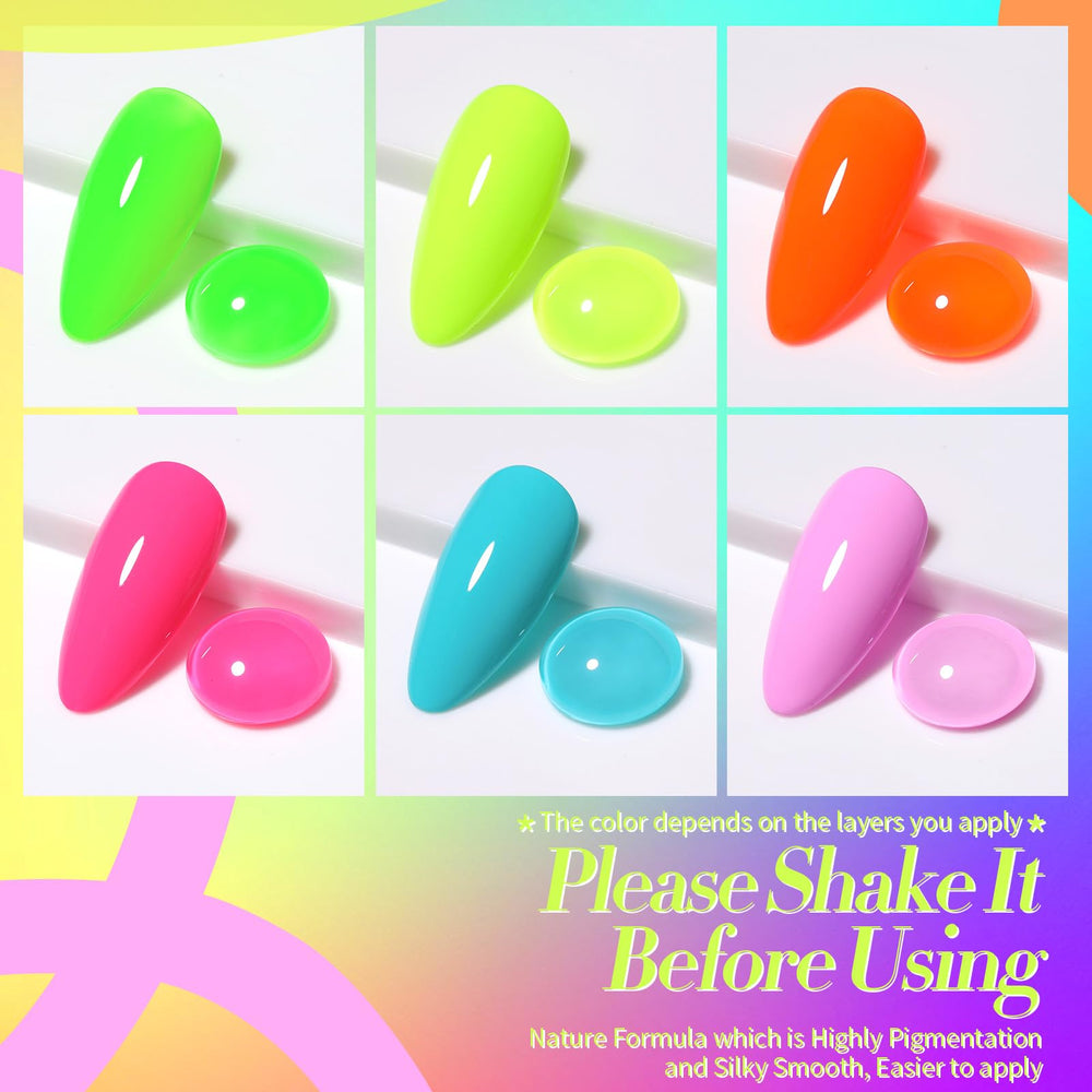 Born Pretty bottle label close-up displaying shade names and 7ml volume benefit