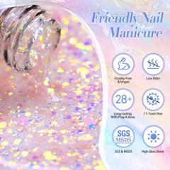 Born Pretty brush stroke on nail swatch demonstrating even coverage and buildable density