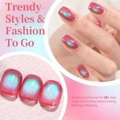 Born Pretty brush stroke swatch displaying holographic glitter and layering benefit
