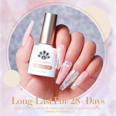 Born Pretty brush stroke of glitter gel showing smooth coverage and vivid sparkle