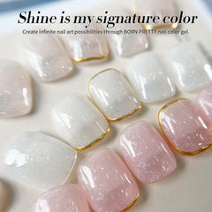 Born Pretty brush stroke showing smooth jelly texture and even coverage