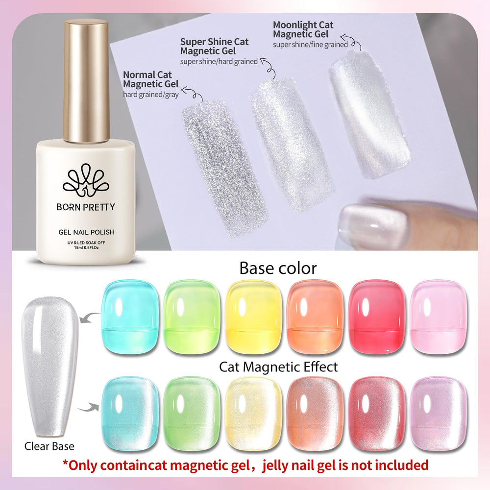 Born Pretty magnet creating cat-eye stripe for dramatic reflective effect