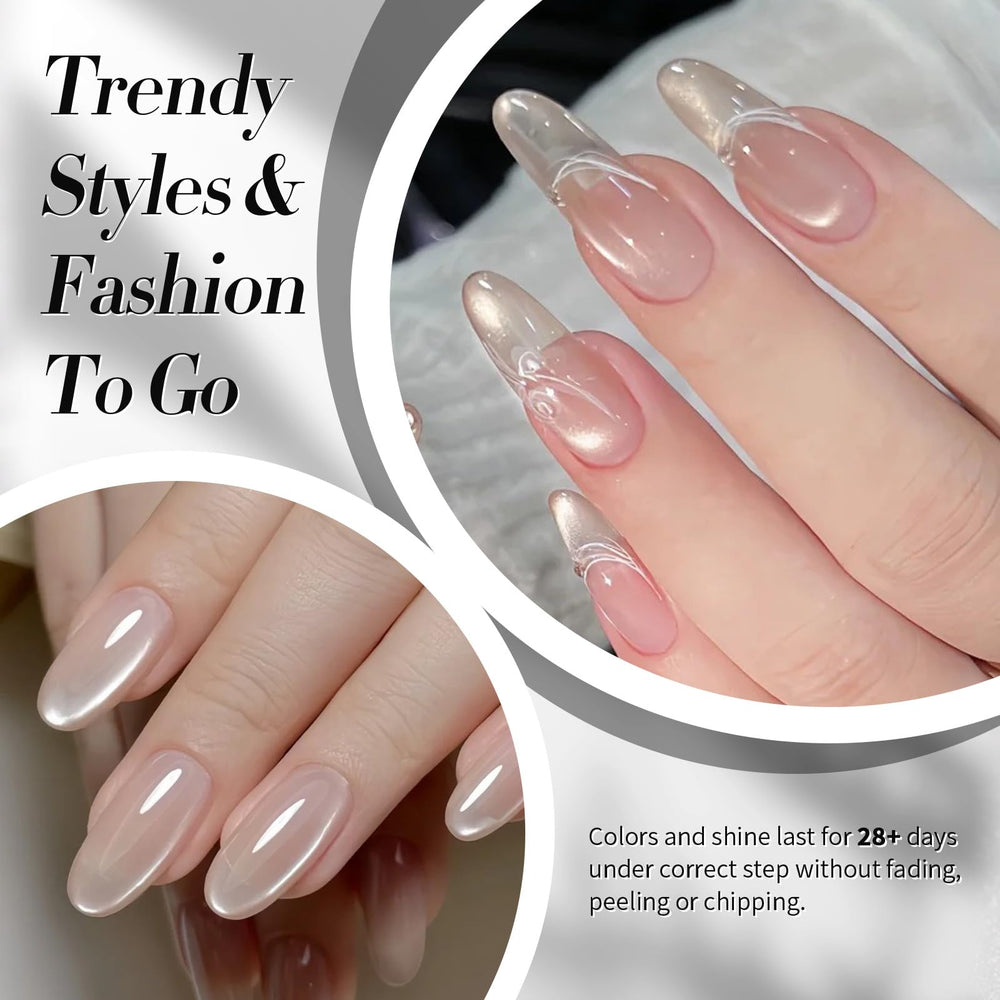 Born Pretty detailed cat-eye stripe showcasing luminous aurora shimmer