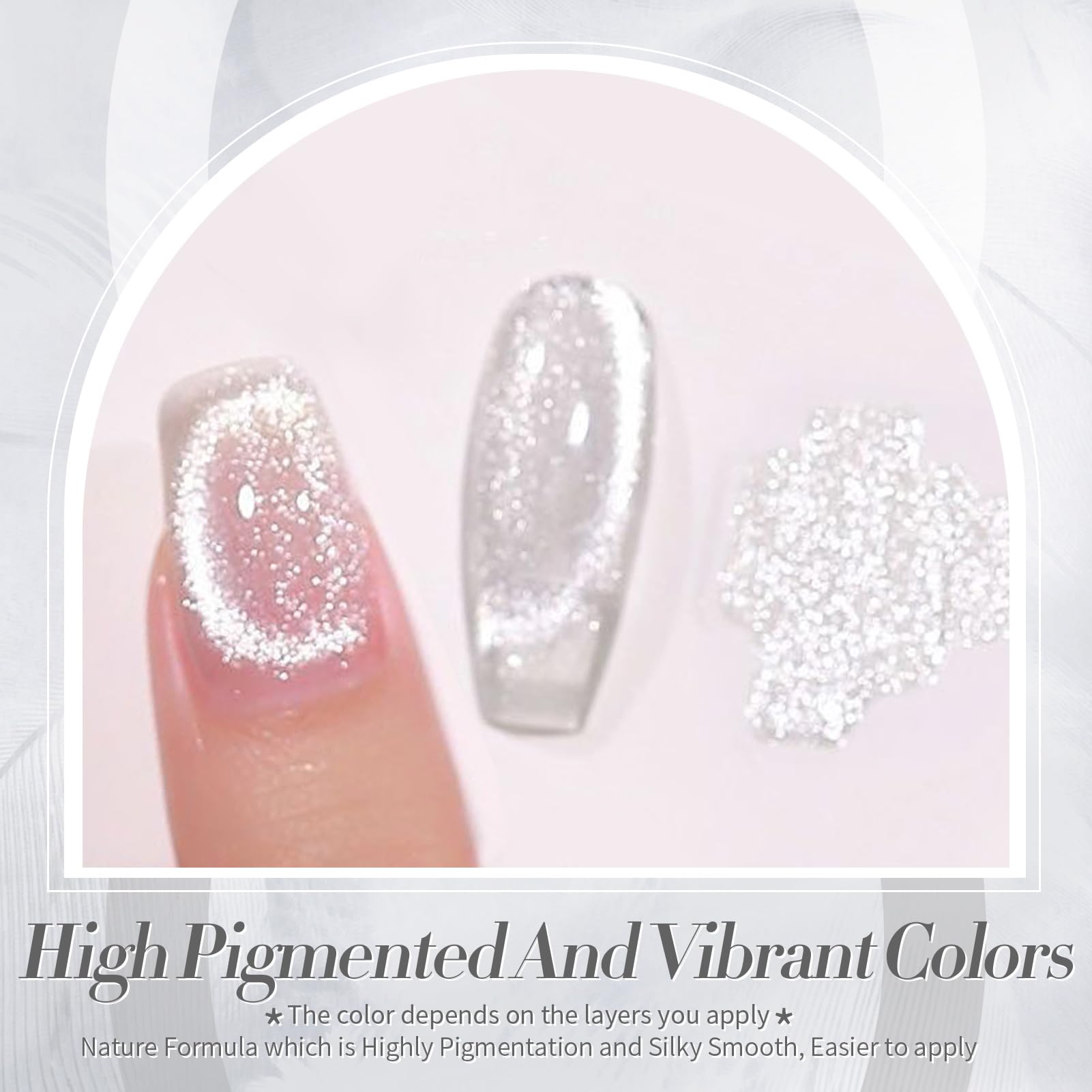 Born Pretty close-up glitter texture highlighting sparkle and depth