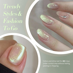 BORN PRETTY close-up of holographic shimmer texture highlighting multidimensional sparkle