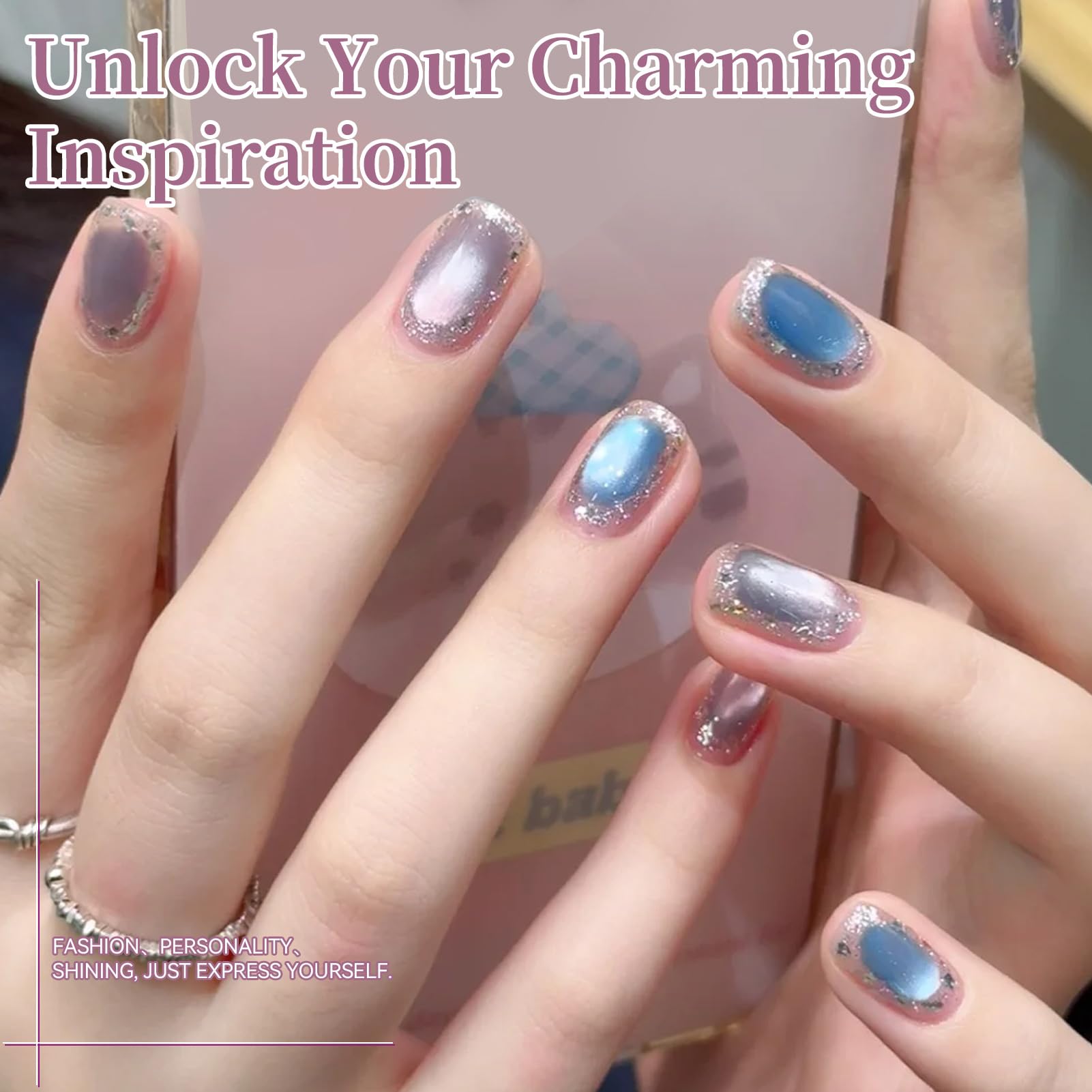 Born Pretty color swatch strip displaying six jelly-pastel shades for design planning