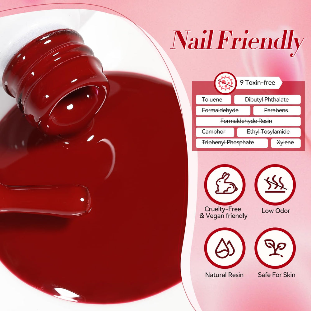 Born Pretty cured glossy finish on nails highlighting long-lasting shine