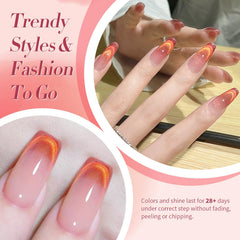 Born Pretty cured nail swatch set showing vibrant colors and long-lasting shine