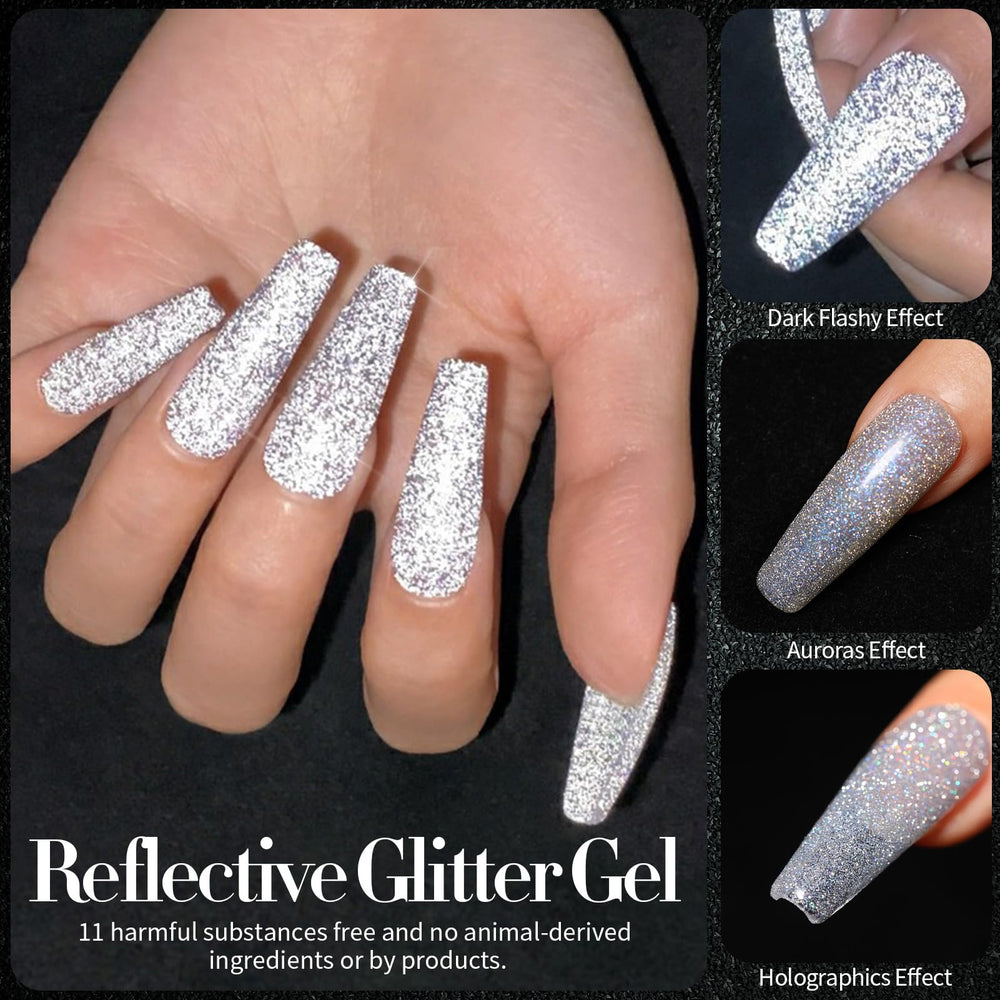 Born Pretty cured nails under LED lamp showing brilliant, long-lasting shine