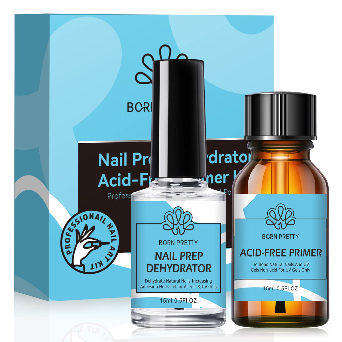 Born Pretty front packaging showing both bottles for quick identification and trust