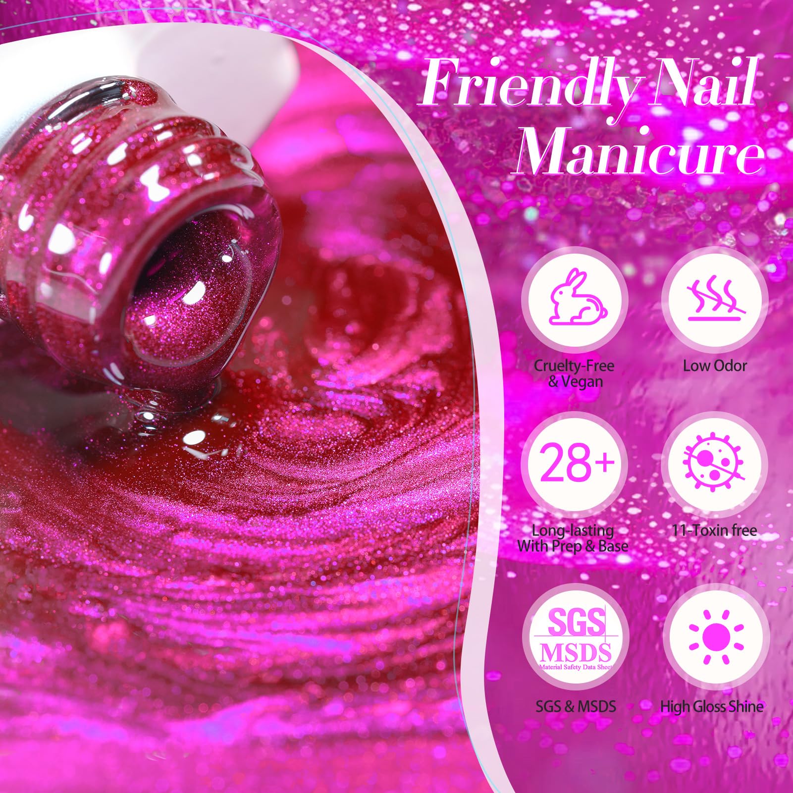 Born Pretty product staged with props showing gift-ready, stylish manicure benefit