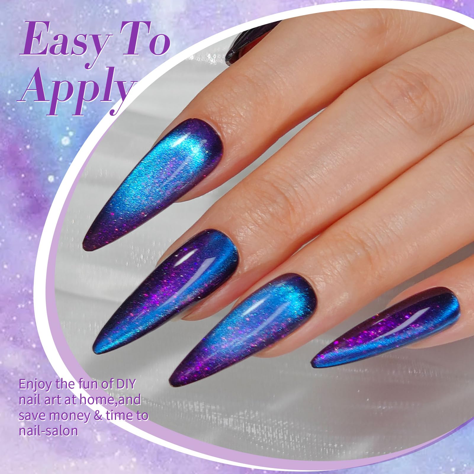 BORN PRETTY finished manicure in lifestyle scene showing wearable glamour benefit