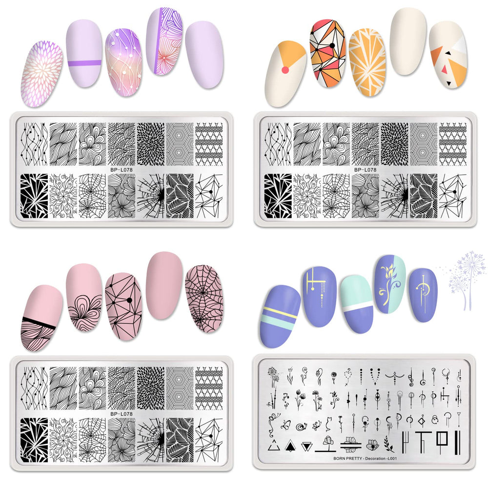 Born Pretty floral and leaf patterns detail enabling delicate seasonal accents