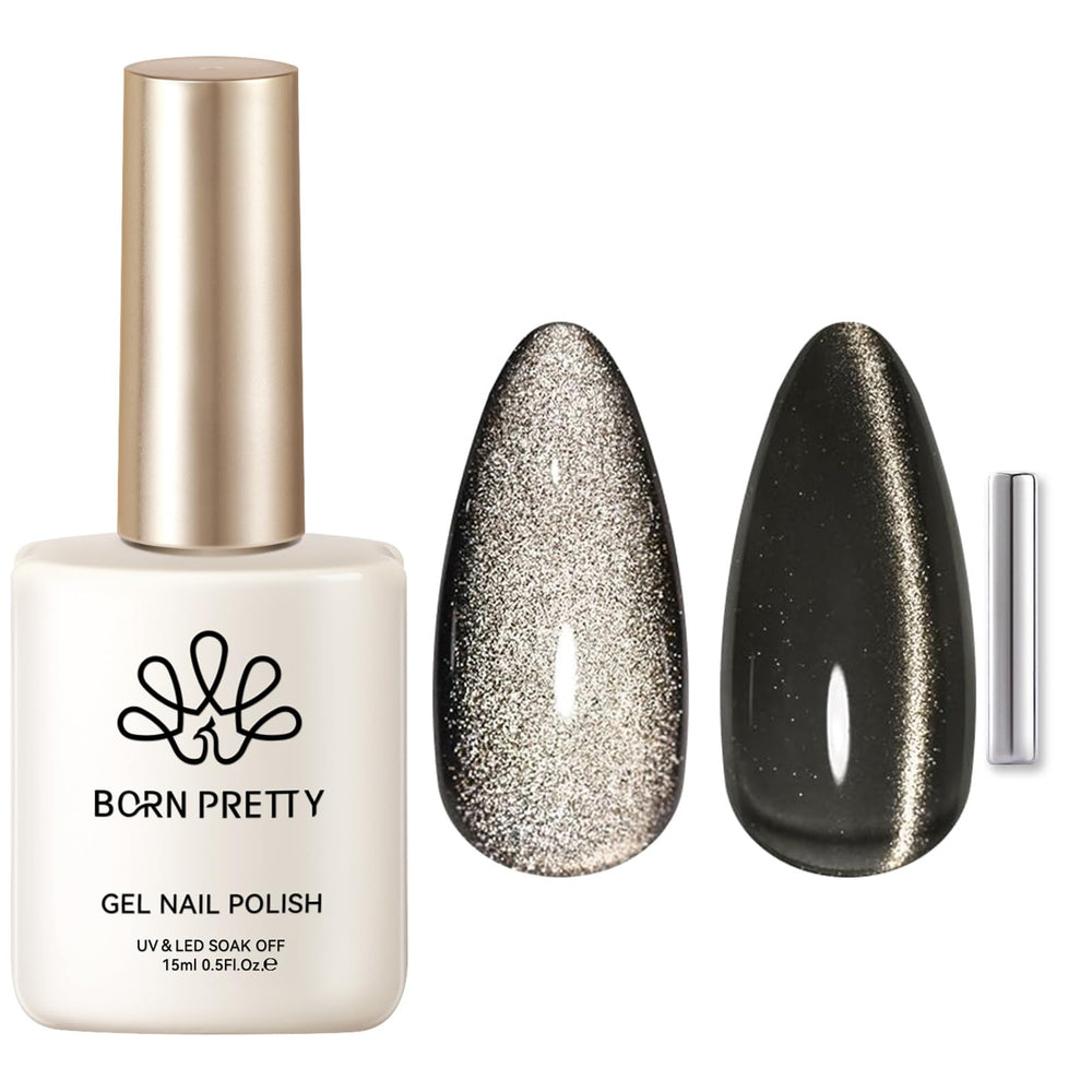 BORN PRETTY front bottle black pearl showing rich pigment and glossy finish