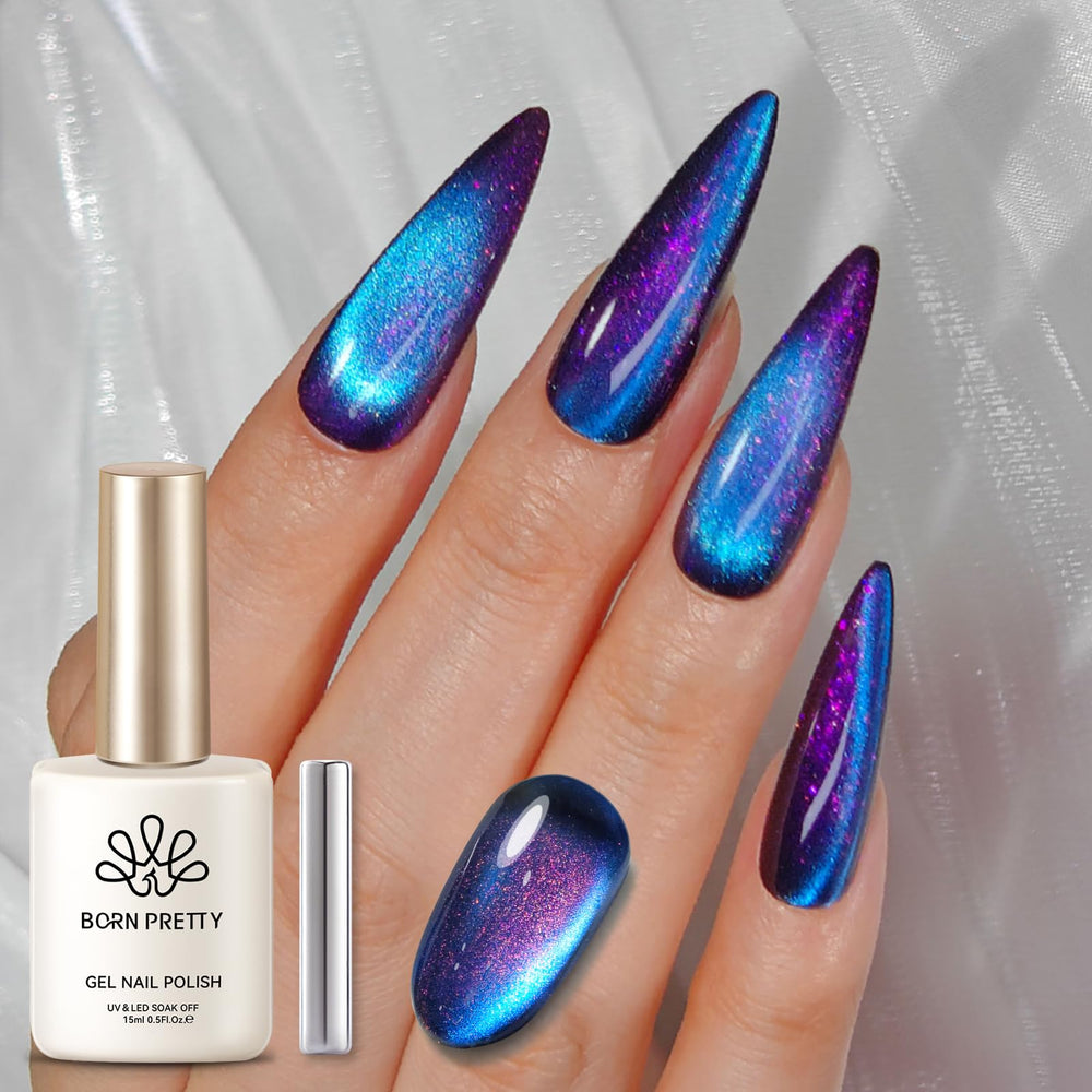 BORN PRETTY front bottle night purple showing glossy finish benefit