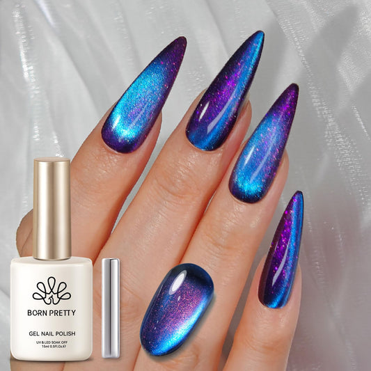 BORN PRETTY front bottle night purple showing glossy finish benefit