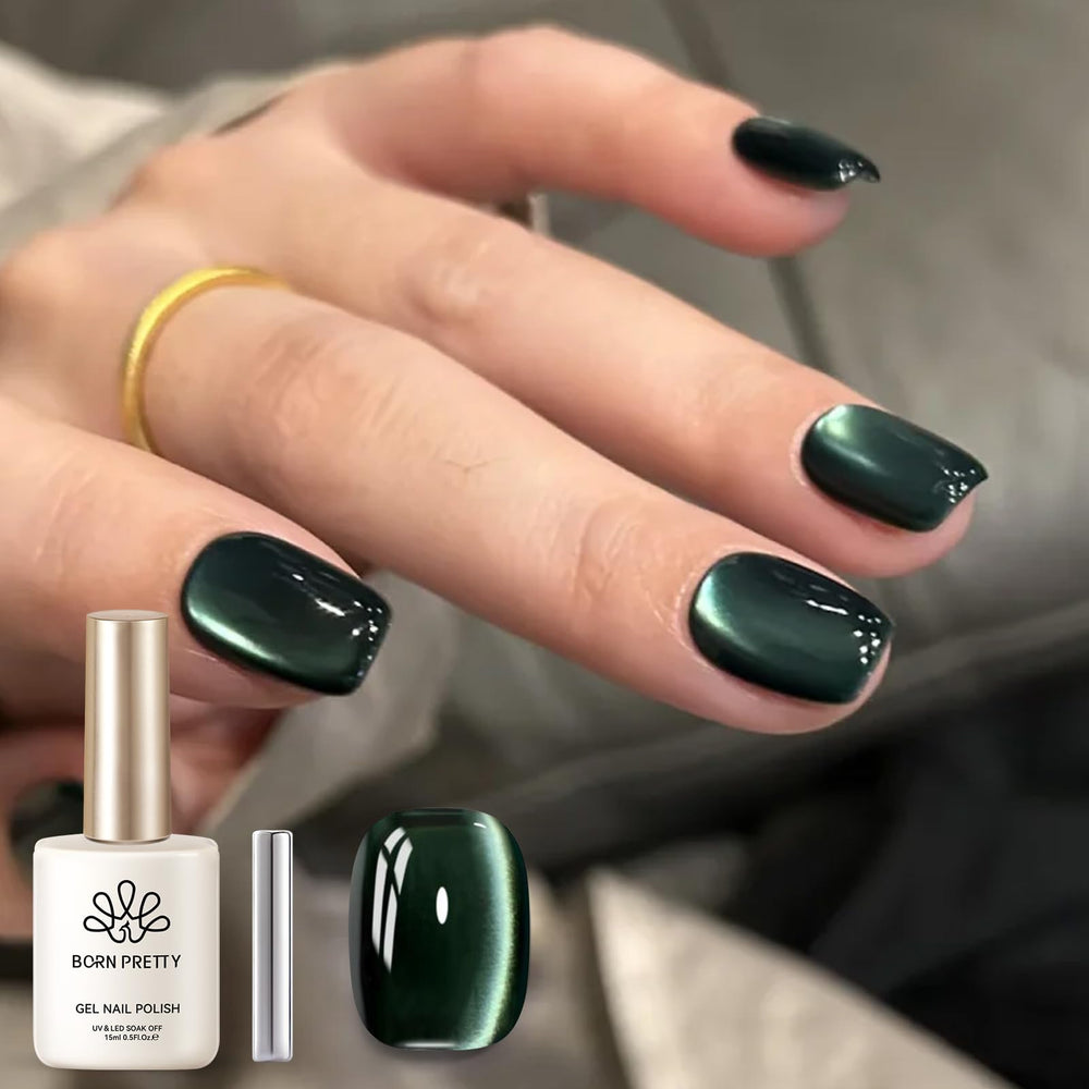 Born Pretty front bottle showing retro green color and precise label for identification