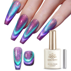 Born Pretty front bottle showing chameleon purple-green polish and branding for vibrant finish
