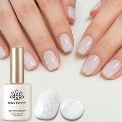 Born Pretty front bottle showing milky shimmer and brand clarity