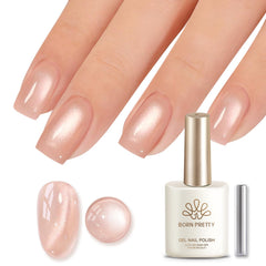 Born Pretty bottle front label showing glassy fruit nude shade for clear identification and appeal