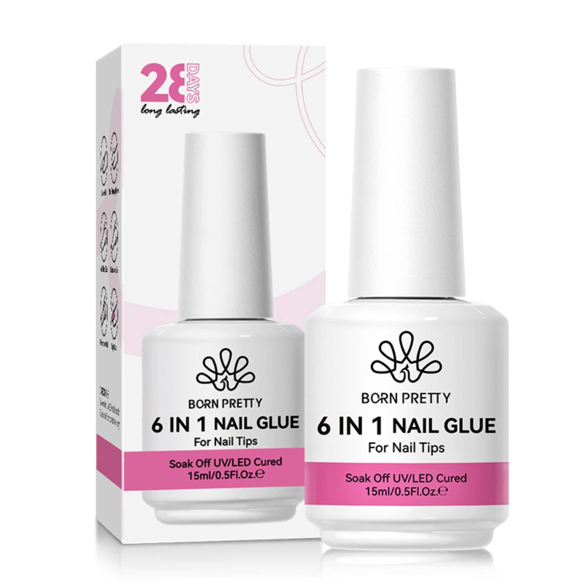 Born Pretty front packaging showing 15ML gel and product benefits