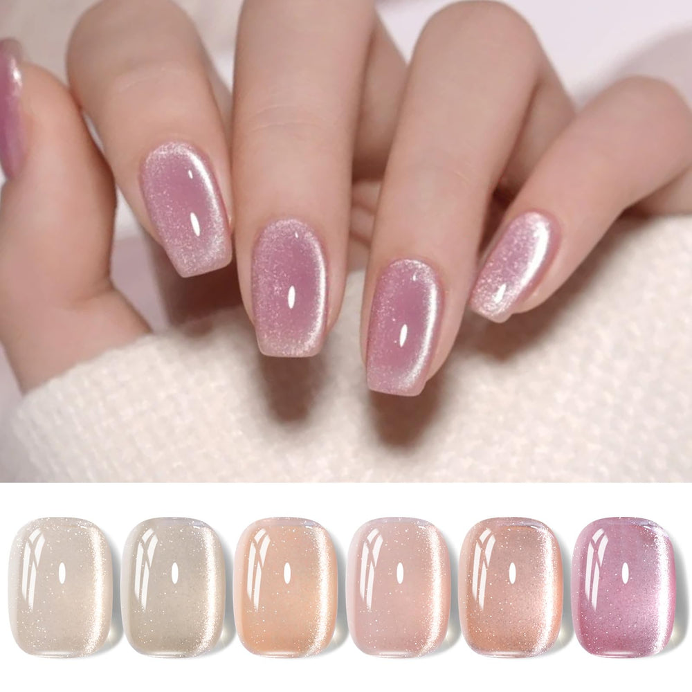 Born Pretty front packaging showing all six 7ml gel polish bottles and glossy finish