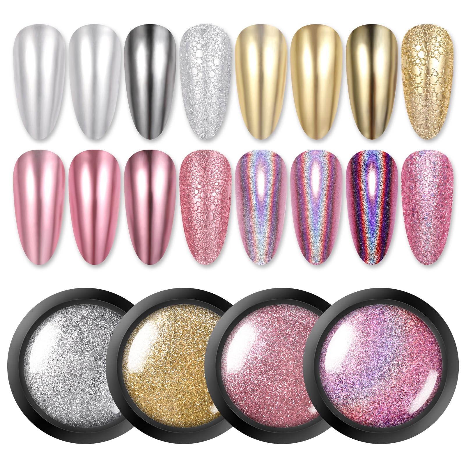 Born Pretty front packaging showing all four pigment boxes and branding benefit