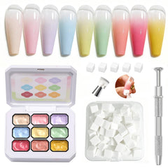 Born Pretty front packaging showing kit contents and pastel gel set benefit