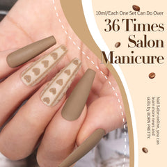 Born Pretty gel on hand lifestyle shot showing polished look and flattering tones