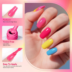 Born Pretty gel applied on nail tip showing scale and opacity for long-lasting wear