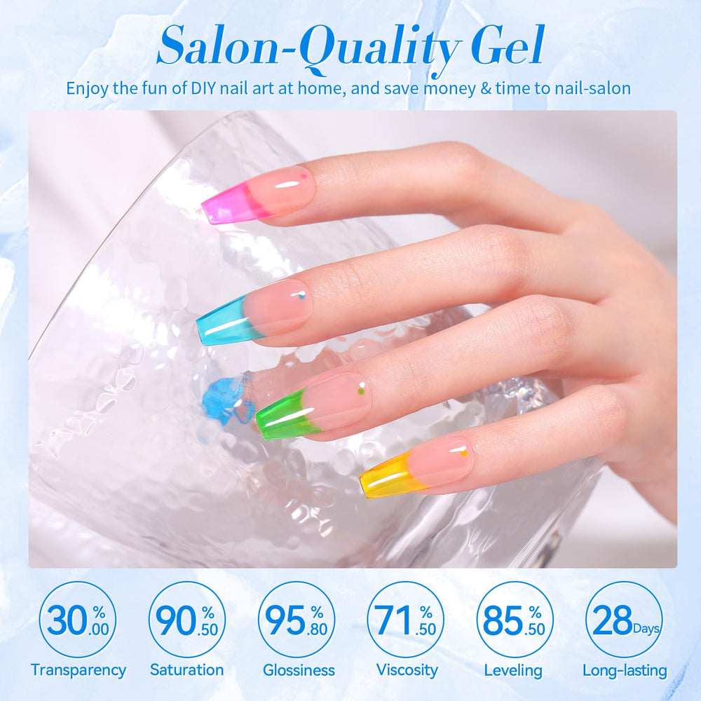 Born Pretty gel polish curing under LED lamp demonstrating quick curing and durability