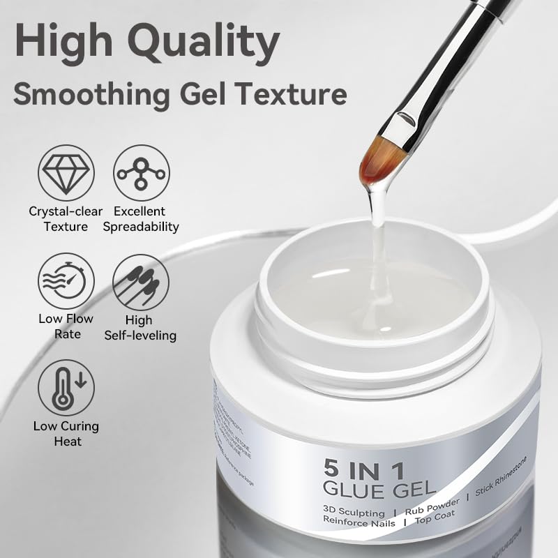 Born Pretty clear gel texture close-up showing smooth consistency