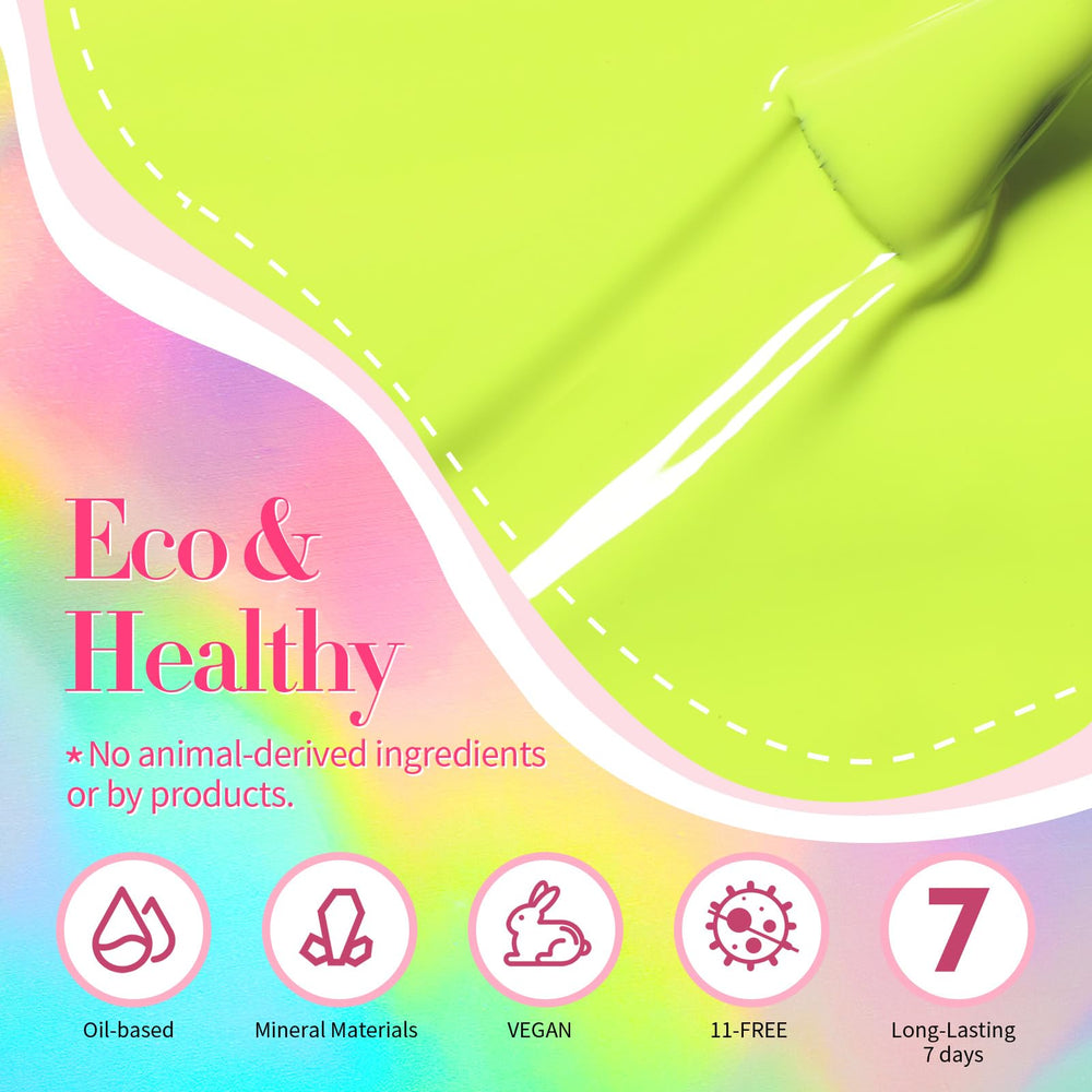 Born Pretty glossy finished nails displaying high shine and chip resistance benefit