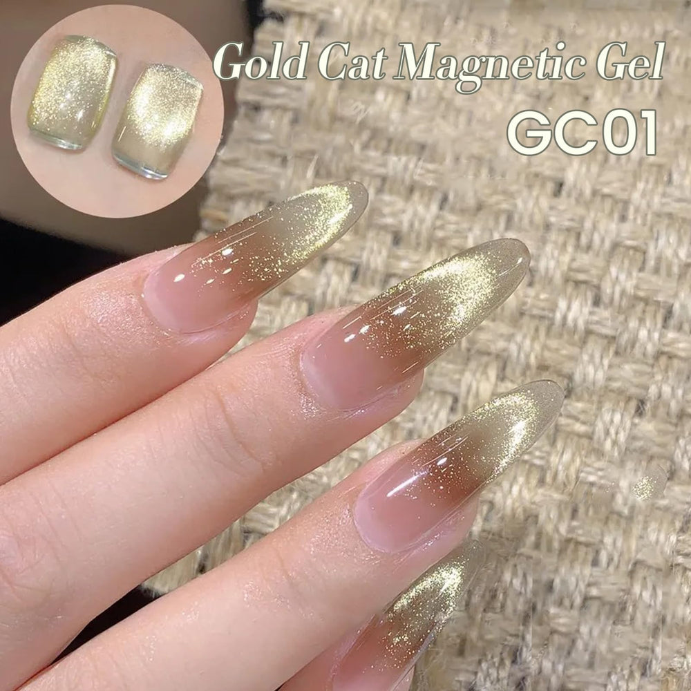 BORN PRETTY close-up magnetic streak highlighting cat-eye contrast
