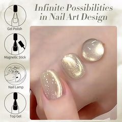 BORN PRETTY swatches on nail tip showing color depth and sparkle