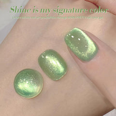 Born Pretty polish under light showing aurora shimmer and multidimensional effect