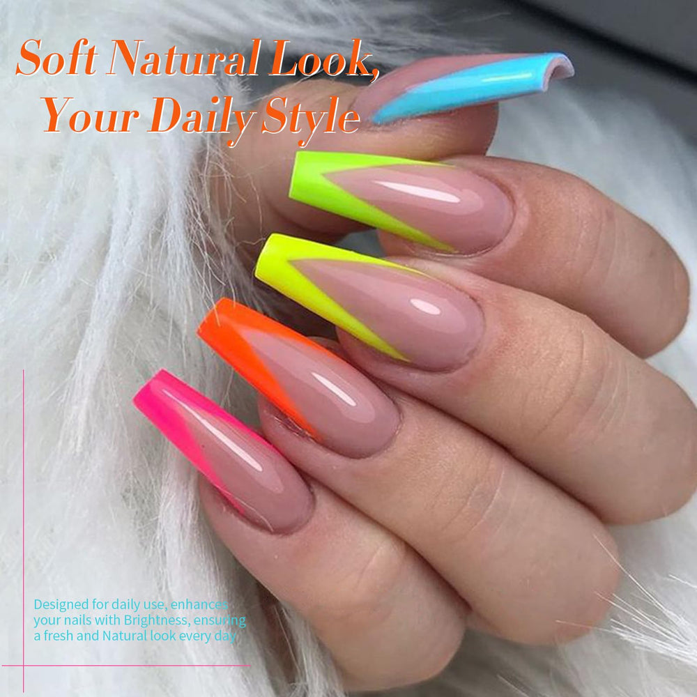 Born Pretty hot pink swatch on nail tip showing smooth coverage and shine
