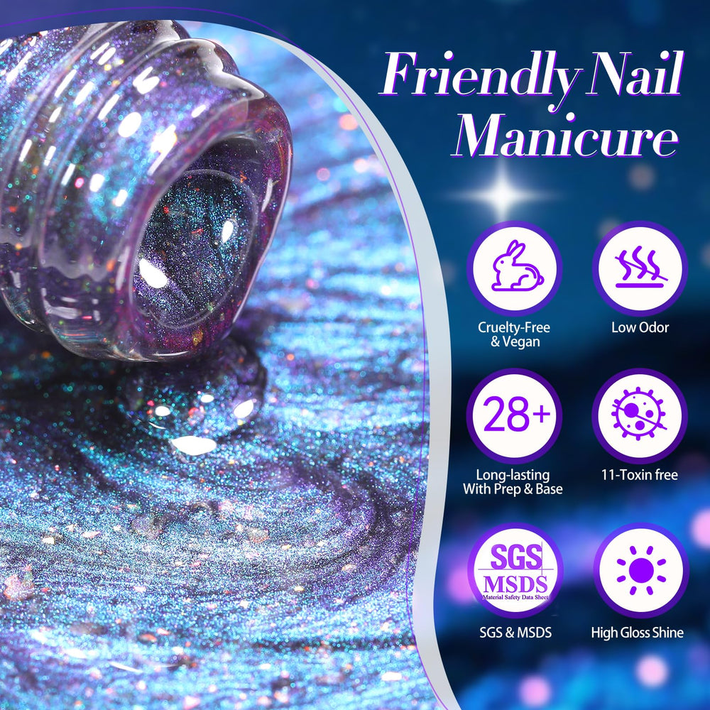 BORN PRETTY label close-up showing product name and clear ingredient panel for confidence