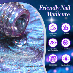 BORN PRETTY label close-up showing product name and clear ingredient panel for confidence