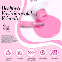 Born Pretty label and ingredients view demonstrating low-odor formula transparency and safety