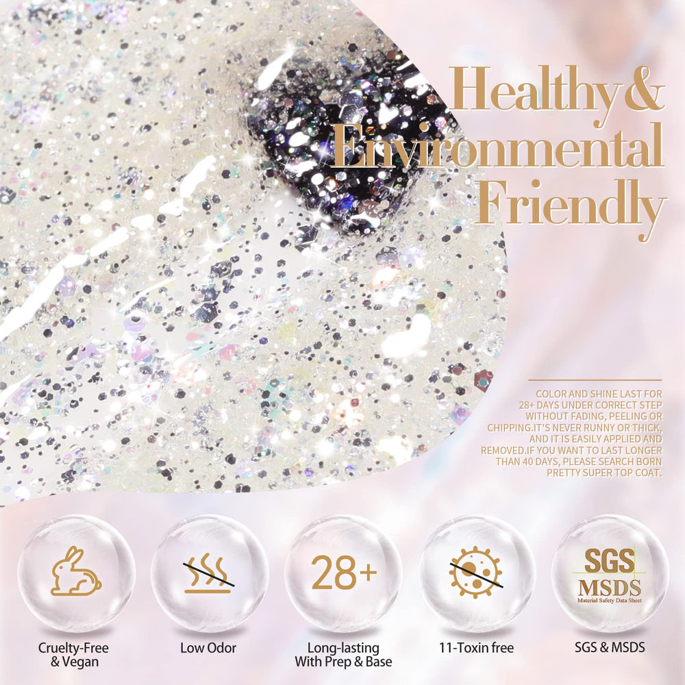 Born Pretty label details highlighting low-odor formula and usage information