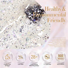 Born Pretty label details highlighting low-odor formula and usage information