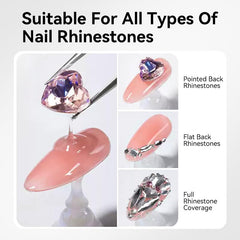 BORN PRETTY gel curing under LED lamp to achieve fast, secure adhesion