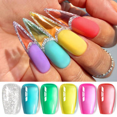Born Pretty lifestyle beach manicure showing finished nails durable for travel and outdoor wear