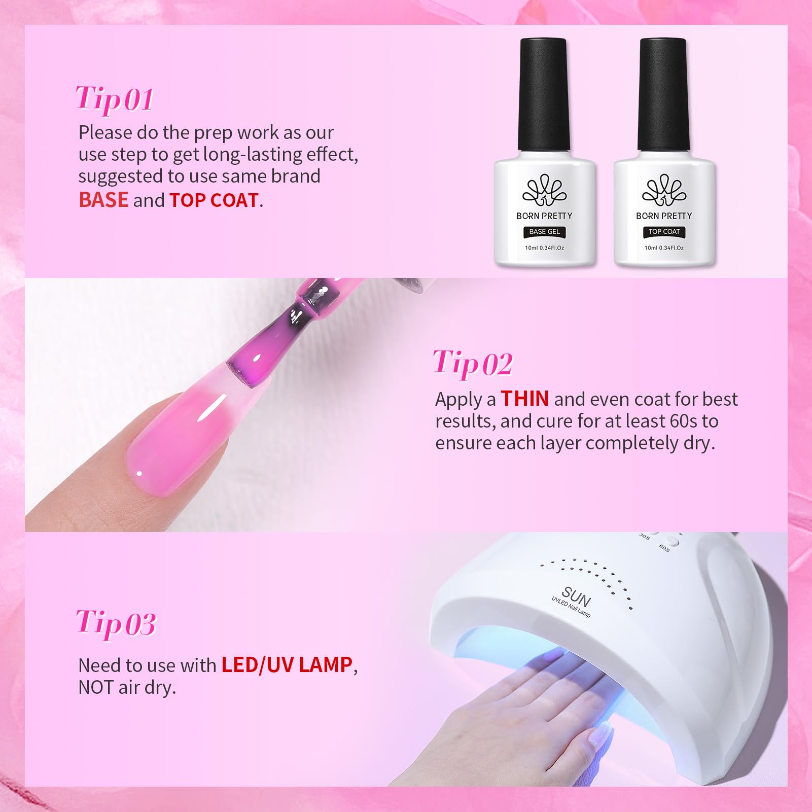 Born Pretty lifestyle flatlay with all six bottles and tools showing kit versatility and benefit: gift-ready