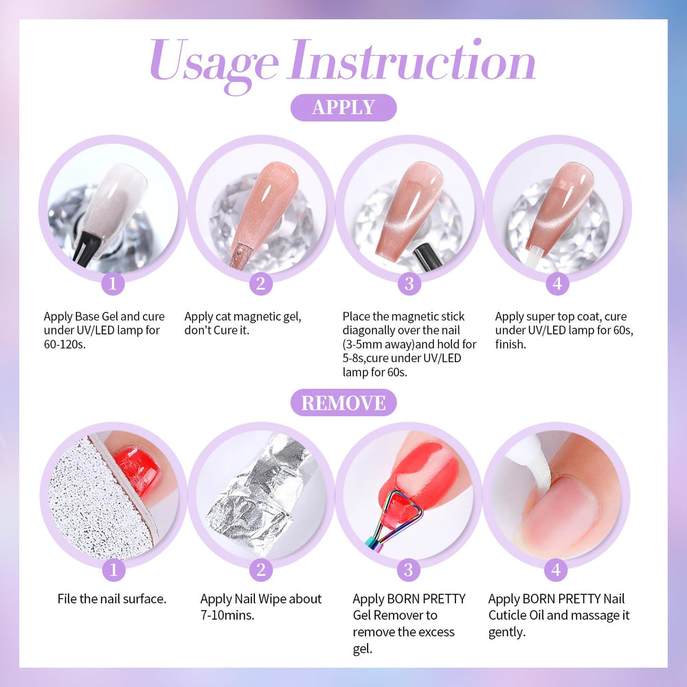Born Pretty finished manicure in lifestyle shot emphasizing glam look and evening-ready benefit