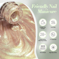 BORN PRETTY model hands wearing nails showing finished manicure and wearable elegance