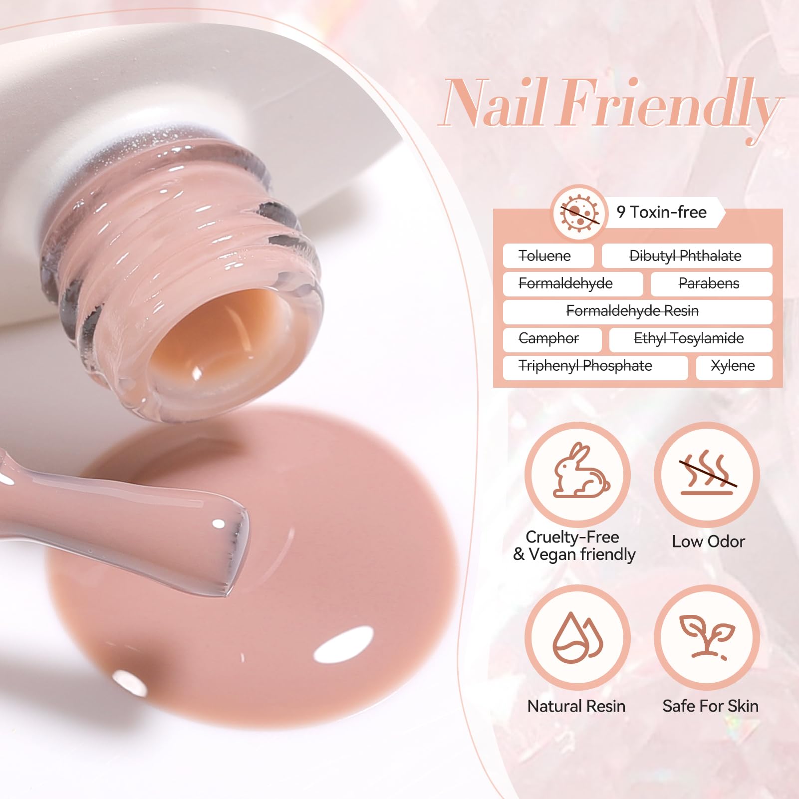 Born Pretty lifestyle hand shot showing subtle everyday manicure