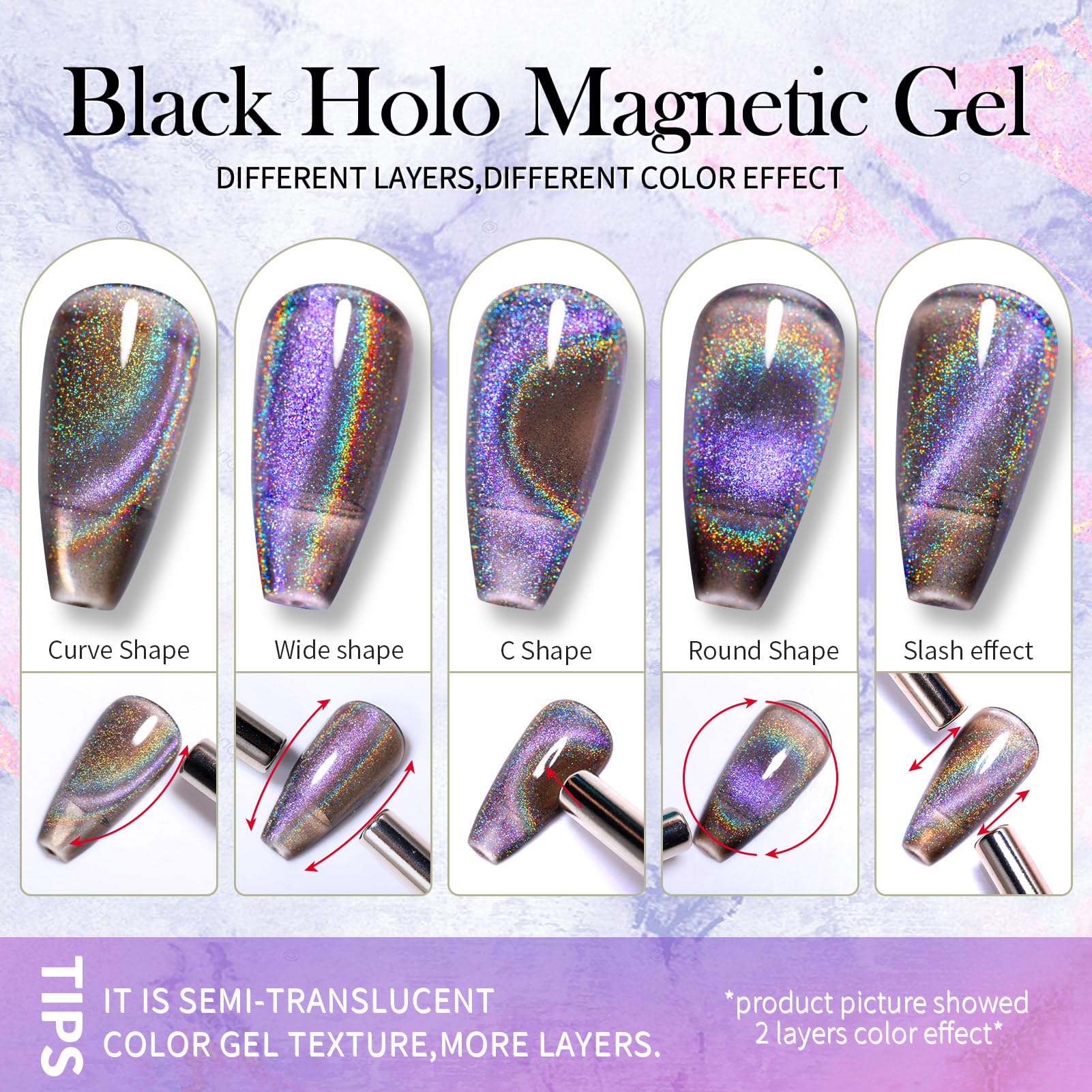 Born Pretty finished manicure on hands showcasing salon-quality wearable shine