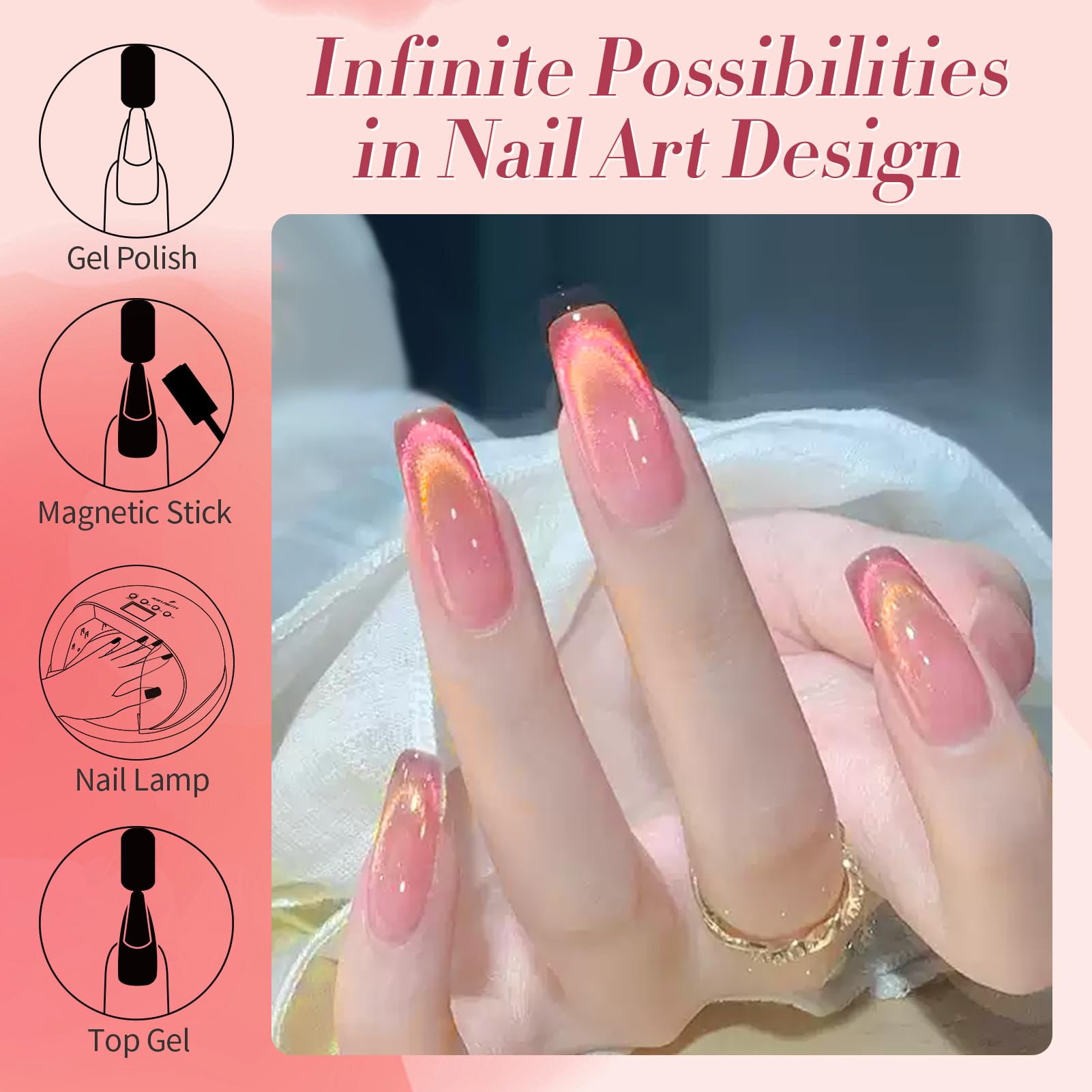 Born Pretty lifestyle manicure at night showing salon-style effect for events
